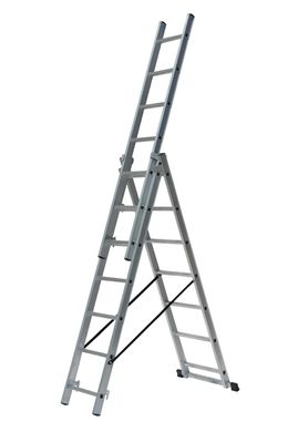 AWTOOLS алюминиевая лестница 3x8 градусов 150 кг
