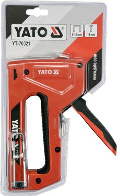 Степлер Yato для скоб 6-14 х 11.3 х 1.2 мм, цвяхів 15 х 1.2 мм