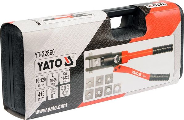 Пресс гидравлический для обжима наконечников Yato YT-22860
