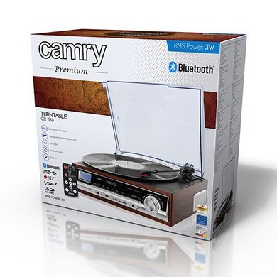 Проигрыватель виниловых дисков Camry CR 1168 с радио и Bluetooth