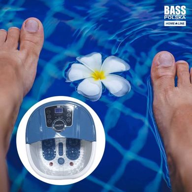 Водный массажер для ног, с LCD дисплеем, синий Bass Polska BH 12841-NBS