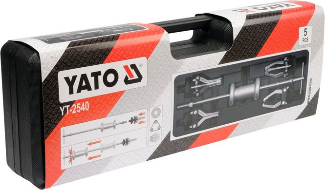 Yato съемник с обратным молотком для подшипников 5шт. 2540