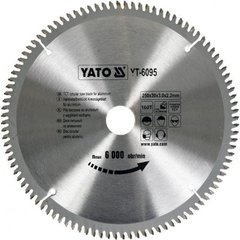 Диск пильний по алюмінію Yato YT-6095 250х30х100зубів
