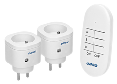 Набір розеток ORNO 2 x розетки з дистанційним керуванням