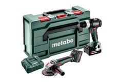 Набір акумуляторних інструментів Metabo Combo Set 2.9.4 18 V, 2 акб 18 В Li-Power 5.2 Ah, з/в, кейс MetaBox 165 L