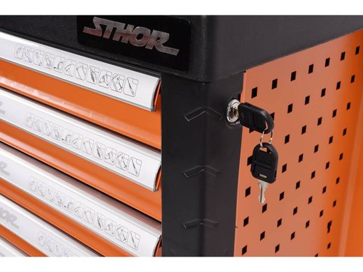 Сервісна шафа з інструментами 302 шт. 6 ящиків 12 модулів STHOR 58550
