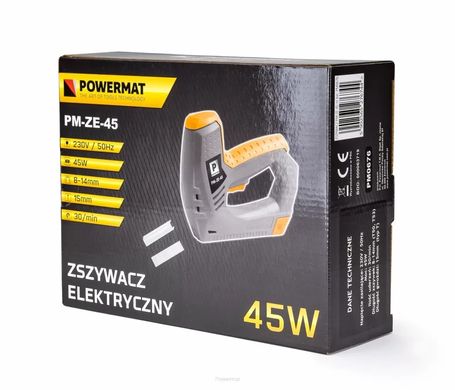 Електричний степлер-цвяхозабивач Powermat PM-ZE-45