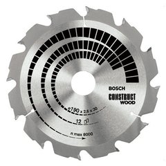 Пиляльний диск Construct wood 250x3, 2x30x20z BOSCH