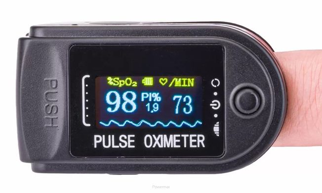 Пульсоксиметр для діагностики насичення крові киснем CMS 50D Powermat