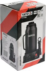 Пляшковий домкрат 10тон підйом 230 - 460 мм Yato YT-17004
