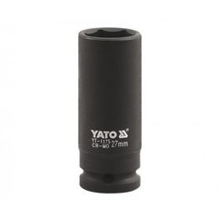 Ударна головка для гайковерта під квадрат 1'' 30мм (довжина 90мм) Yato YT-1176