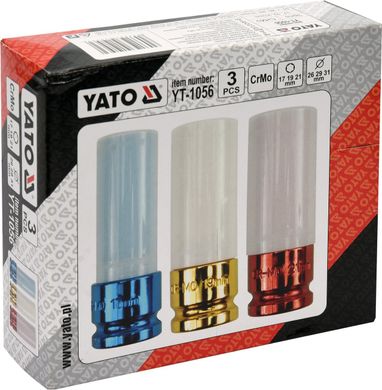 Набор головок для алюминиевых дисков Yato YT-1056